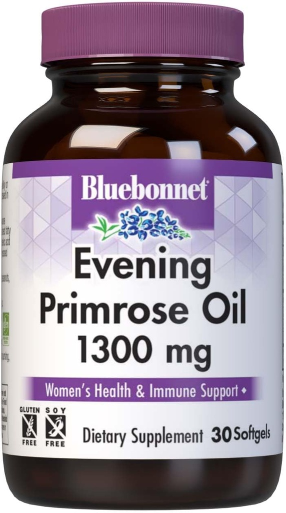 BlueBonnet Õhtune Primrose Oil Softgels, 1300 mg, 30 Count