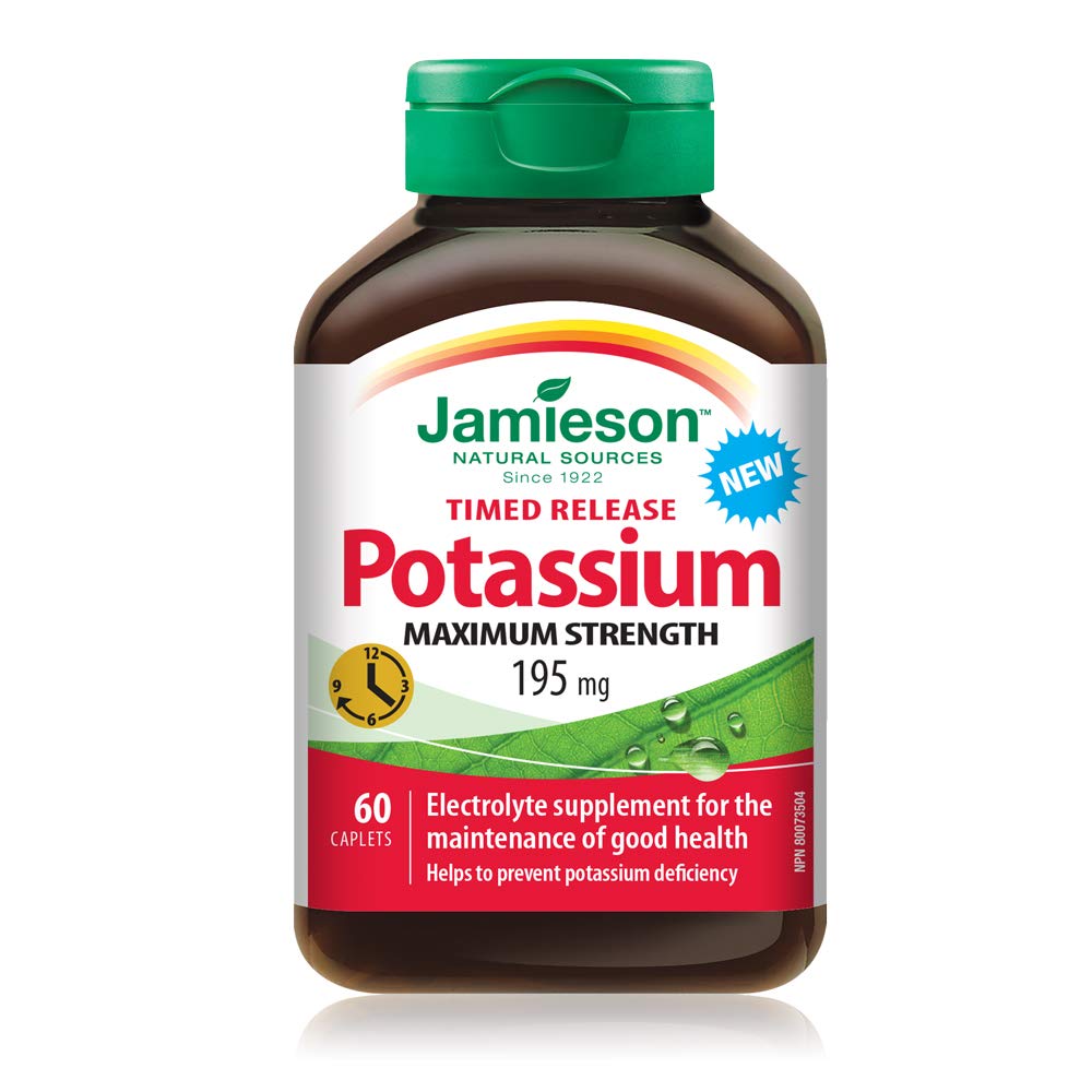 Jamieson Kaalium 195 mg, 60 kapslit