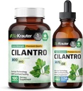 BIO KRAUTER Cilantro 100 kapslit & Cilantro Tinktuur 4 Fl. Oz .