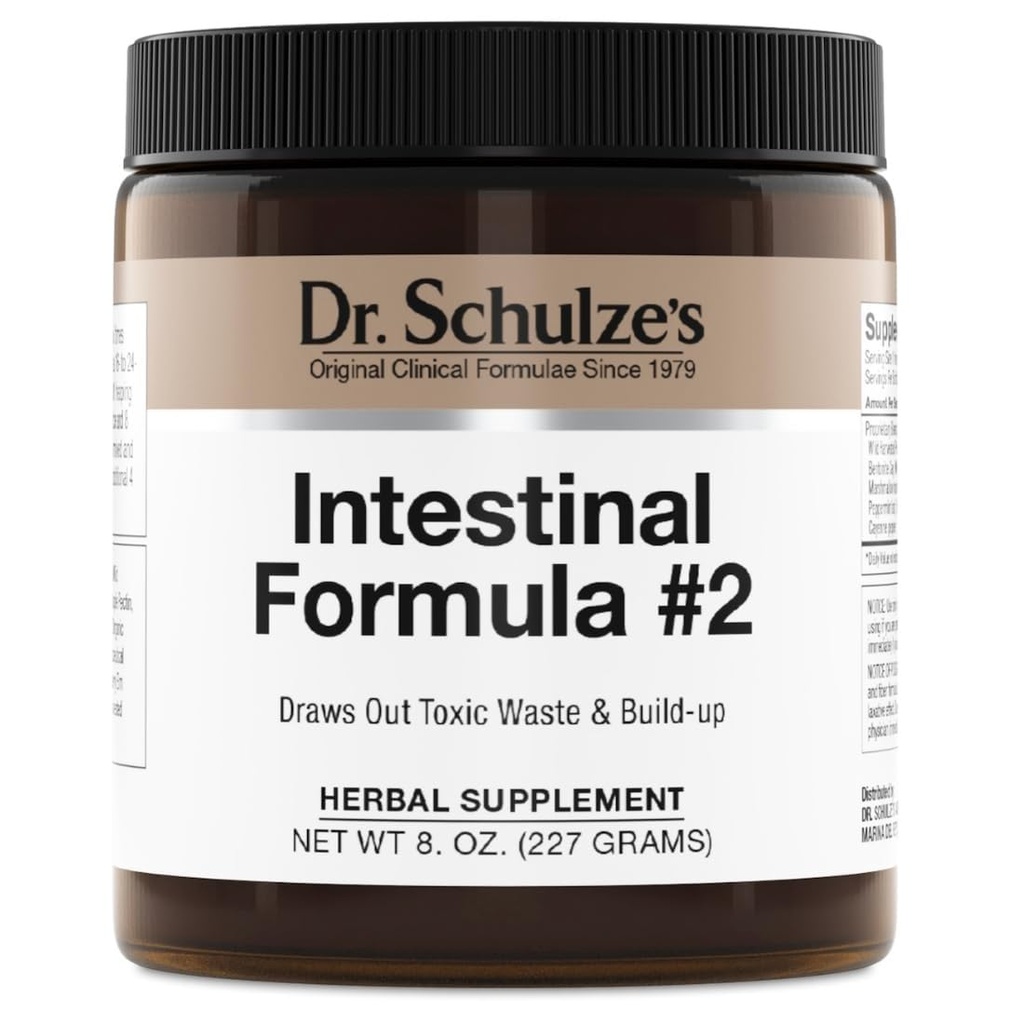 Dr Schulze soole valem # 2 - puhastuslisa Colon Health Support - toetab igapäevast kõrvaldamist - taimepõhine taimsete toidulisand - Gluteenivaba & Vegan - 8 oz