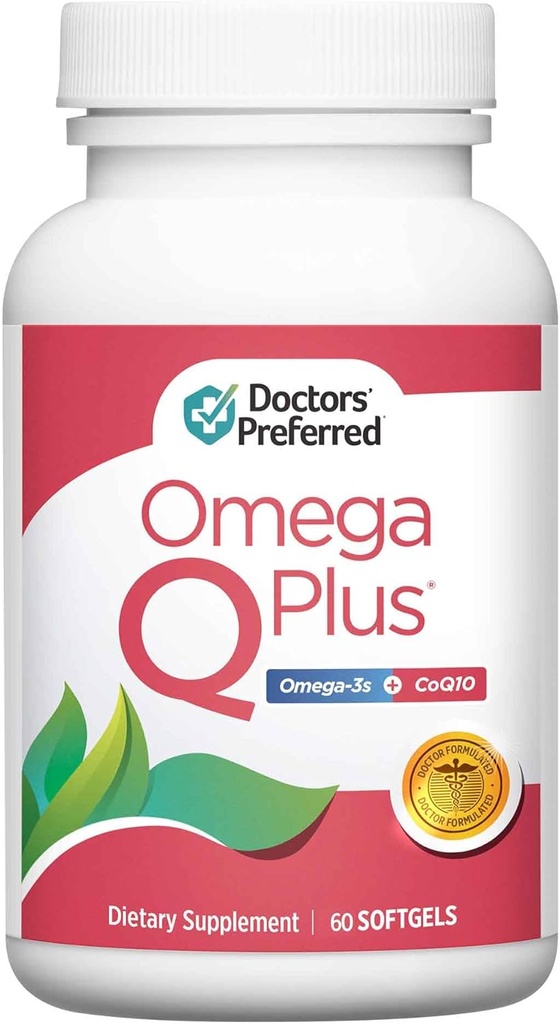 DOKTORITE SOODUSTATUD Omega Q Plus - Omega-3 ja CoQ10 toidulisand pakub igapäevast südametervise tuge 50 mg CoQ10-ga ja annab antioksüdandi võimsuse (60 pehmegeeli)