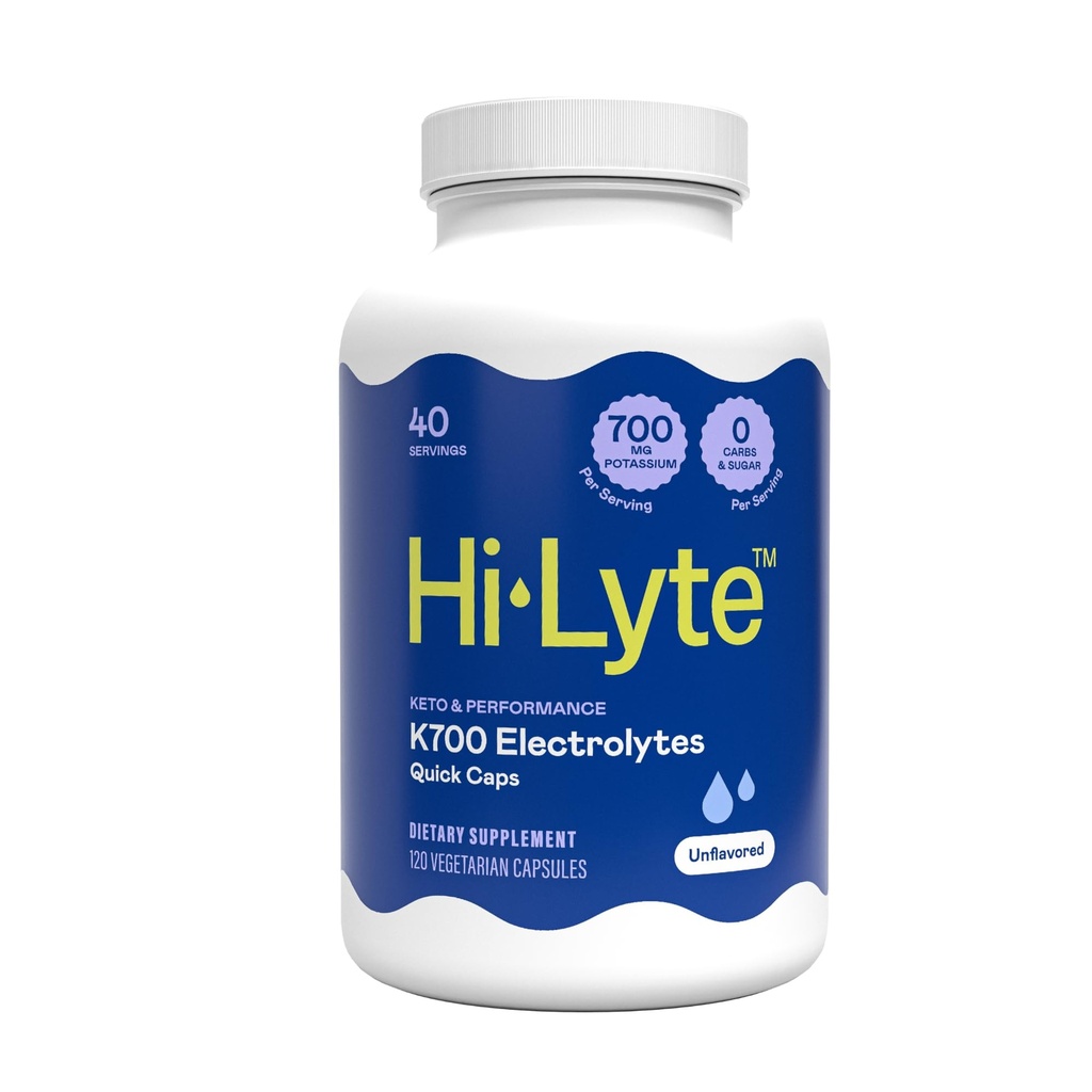 Hi-Lyte Keto & Performance K700 Elektrolüüdid Maitsestamata Quick Caps, 40 Servings