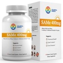 7c Sam e 400mg toidulisand (S-adenosüülmetioniin), vitamiin B6, B12, mis on lisatud Sam-e tõhususe suurendamiseks, meeleolu ja liigese mugavus, vegan, mitte-GMO, gluteenivaba, 60 soolestikuga kaetud kapslit