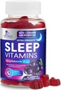 Unekummid koos melatoniiniga 12 mg - ekstra tugev uni Vitamiinkummy, looduslik melatoniinkummy, juhuslik unetoetus täiskasvanutele, vegan, mitte-GMO, Gomitas para Dormir - 60 Gummies
