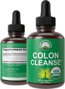 USDA Orgaaniline Colon Cleanse Vedel tilgad. Vegan, Kosher Colon Cleanser & Detox Supplement koos 10+ Super õrn orgaaniliste taimsete koostisosadega, sealhulgas Cascara Sagrada koor ja Yellow Dock Juur