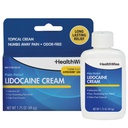 HealthWise maksimaalne tugevus Lidokaiini kreem | Numbs Away valu | Pikaajaline leevendus | Mitterasvane | 1,75 Oz