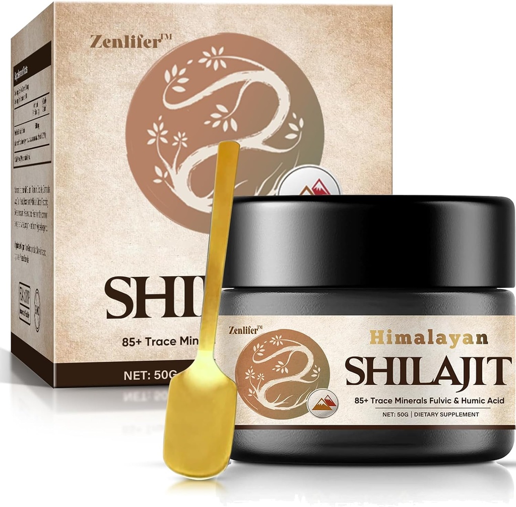 Shilajit Pure Himaalaja Orgaaniline Shilajit Vaik, Potentsiaalne Looduslik Orgaaniline Shilajit Lisavaik 85+ Trace Minerals & Fulvic Acid Energy, Immune Support