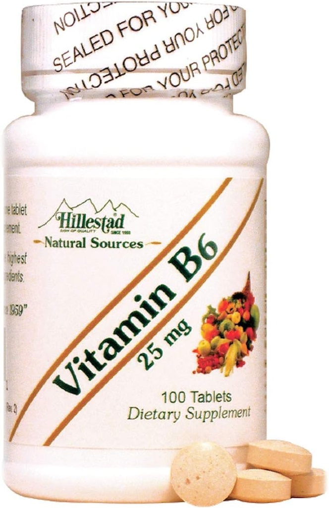 Dialyvite Hillestad Pharmaceuticals - Vitamiin B6 25 mg - 100 tabletti