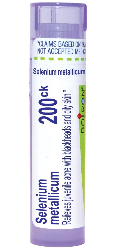 Boiron Selenium Metallicum 200Ck noorte akne mustpeadega - 80 Pellet
