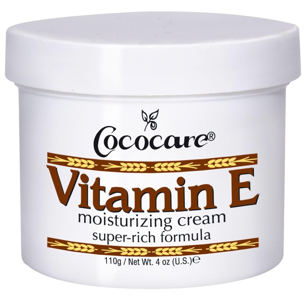Cococare E-vitamiin Super Rich Formula niisutav kreem - kõrge potentsi naha niisutaja - 4 Oz