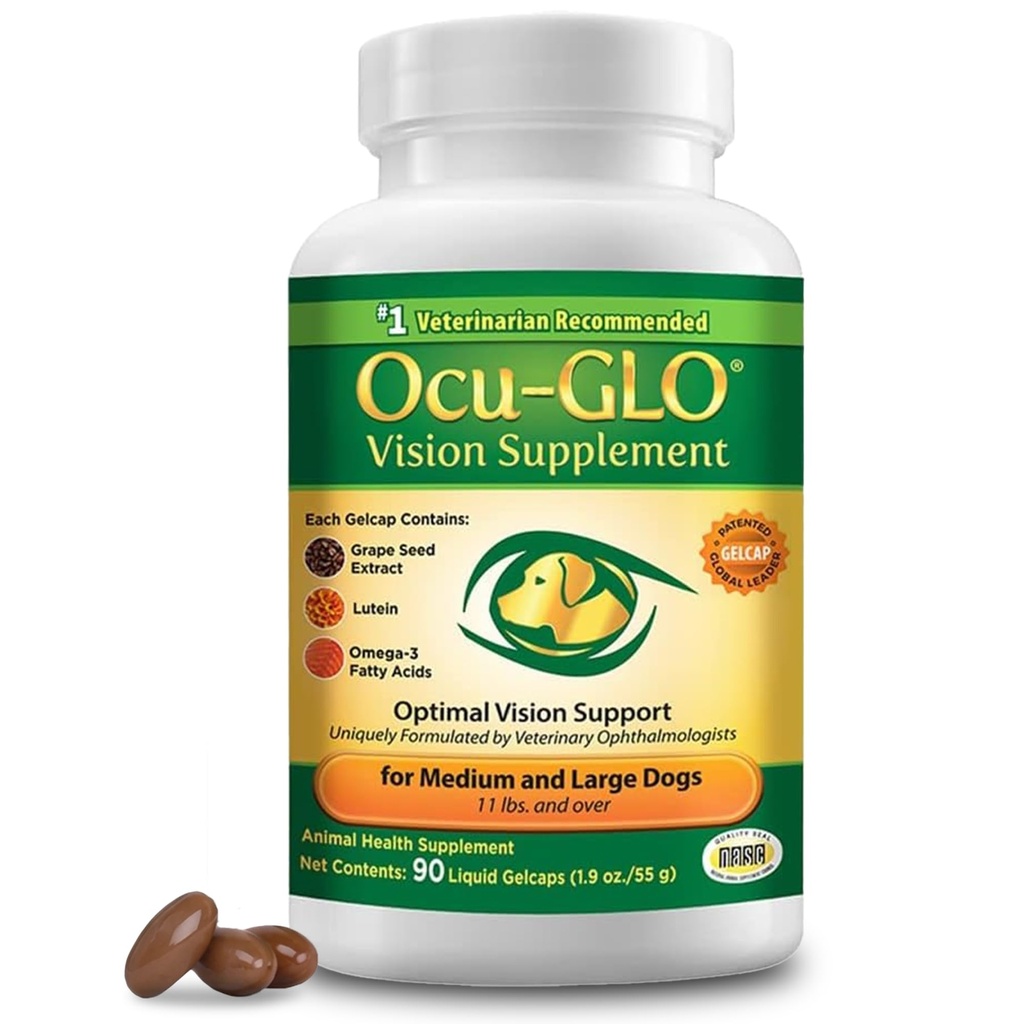 Ocu-GLO keskmistele kuni suurtele koertele, 11+lb, 90 Count