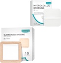 Dimora Hydrocolloid Haavakleit10 Pakend 0, 3 mm + Silikoonvahukleit koos piirliimiga 6 " x6" 10 Pakend