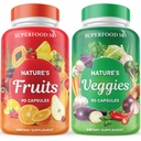 Superfood MD Puu- ja Köögiviljad Täiendus - Terve toit Looduslik Superfoods - koos Aloe Vera - Soja tasuta - 90 Count (Pack of 2)