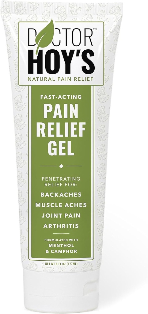 DOCTOR HOY'S Natural Pain Relief Gel, Topical Arnica Põletikuvastane geel artriidi, liigesevalu ja lihaspingete jaoks - puhas, ohutu ja tõhus valu leevendamine
