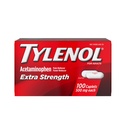 Tylenol Extra Tugevus Valu leevendavad tabletid, atsetaminofeen 500mg kapslid, valu leevendav ja palavik vähendav ravim peavalu, seljavalu, hambavalu ja väiksema artriidi raviks, 100 Count pudel