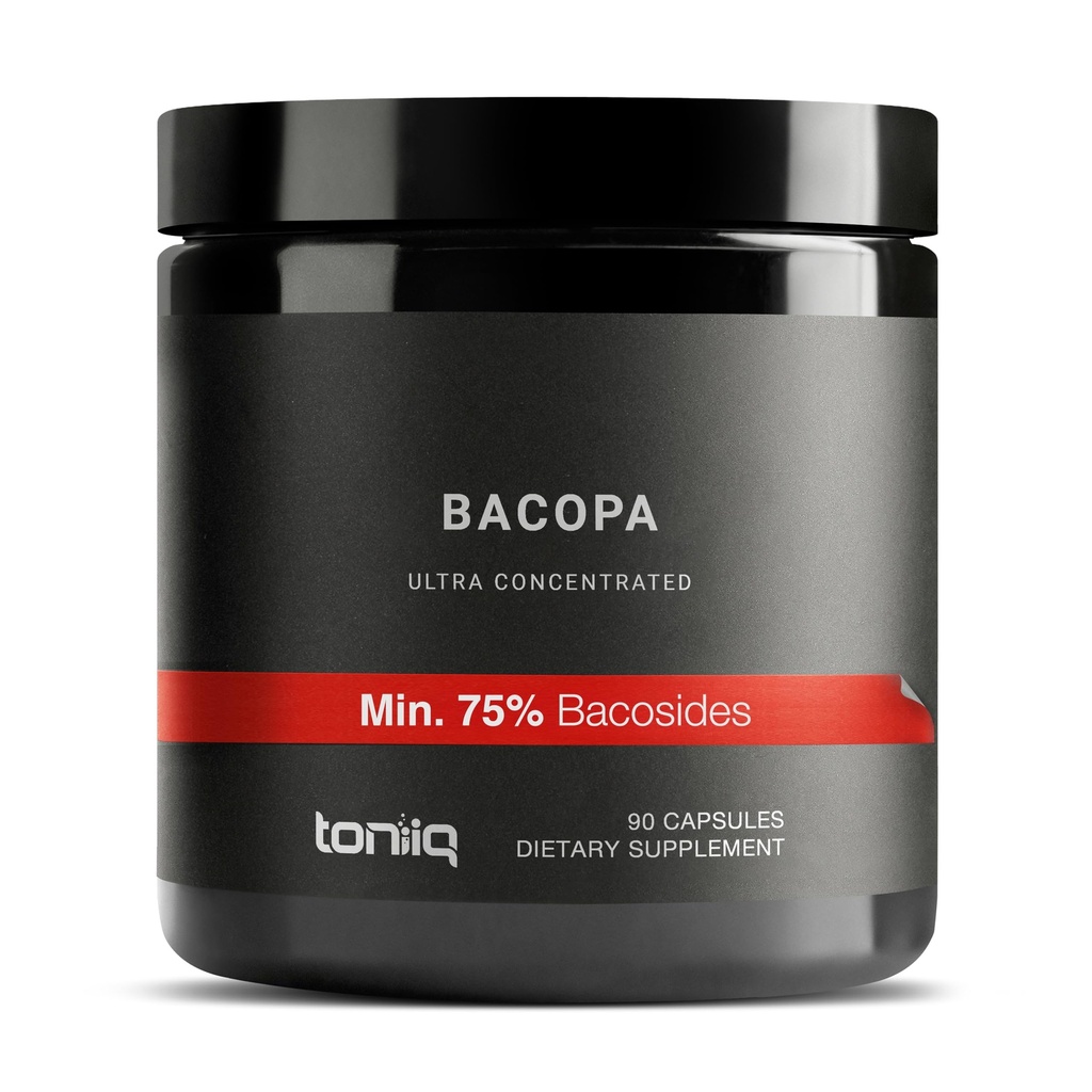 Bacopa - Ultra High Potency 45: 1 ekstrakt 75% Bacosides - väga kontsentreeritud - Kolmanda osapoole Lab Testitud - 90 kapslit