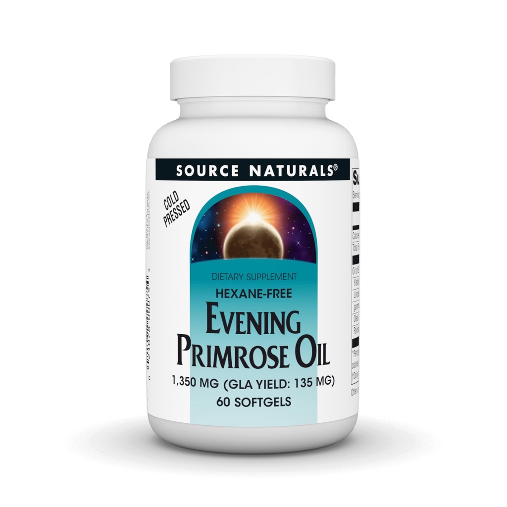 Allikas Naturals Õhtune Primrose Oil - Heksaanivaba - 1350mg - GLA Saagis: 135 mg - Külmpressitud - 60 Softgels