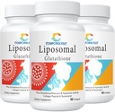 Liposomaalsed glutatiooni pehmed geelid, tõhustatud imendumine - liposomaalne imendumine, aktiivne vorm L-glutatioon, rakuline, immuunfunktsioon ja maksa detox, rikkalik antioksüdantne valem, gluteenivaba, 180 Softgels