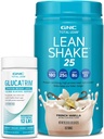 GNC Total Lean GlucaTrim - 120 kapslit (60 serveerimist) + GNC Total Lean | Lean Shake 25 valgupulber | Kõrge valgusisaldusega toidu asendaja loksutamine | Prantsuse vanilje | 16 serveerimist