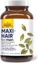 Maa elu Maxi-Hair meestele - 2000mcg biotiin, saw Palmetto, kõrvitsaseemneõli, DIM, kaalium, magneesium, kaltsium ja tsink segu - toetab tervislikumaid juukseid, peanahka, nahka ja küüneid, 60 vegankapslit