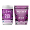 Ultima Replenisher Electrolyte Powder Drink Mix Bundle – Sugar Free – Viinamarjavaba, 90 Serving Canister ja 20 Stickpacks – 6 Elektrolüüte ja mineraale – Keto Friendly, Vegan, Non-GMO