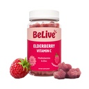BeLive Elderberry Gummies koos tsink ja vitamiin C, D, A, E, B12-50 Ct I Immune Support Supplement tervete luude ja hammaste, Vegan, Keto & Non-GMO - Vaarikamaitse