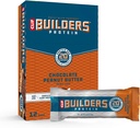 Clif Builders - Protein Bars - Šokolaad Maapähklivõi Maitse - 20 g valku - Gluteenivaba (2,4 Ounce, 12 Count)