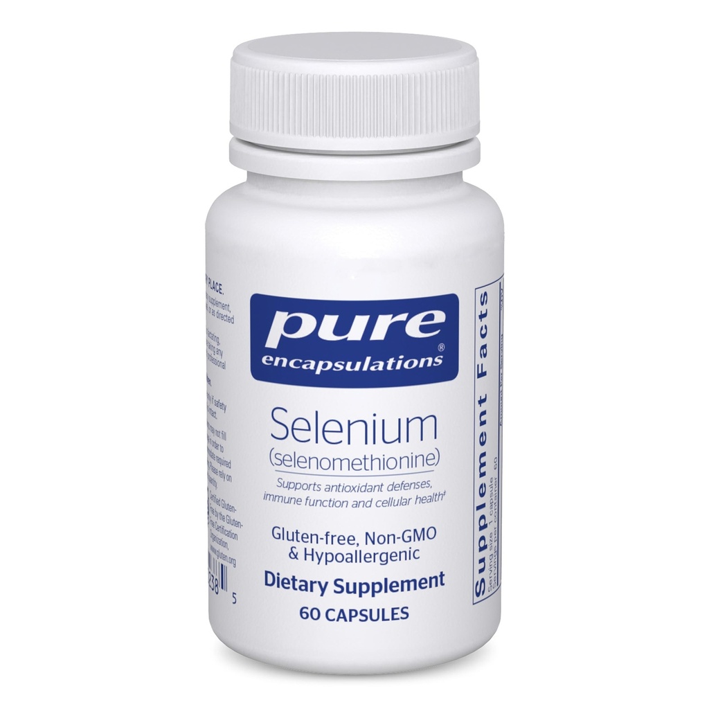 Puhtad kapslid Seleen - 200 mcg - tervisliku rakulise funktsiooni, immuunsüsteemi ja antioksüdantide kaitseks - mineraalne täiendus - Vegan & Gluteenivaba - 60 kapslit