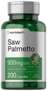 Horbaach Saw Palmetto ekstrakt | 900mg | 200 kapslit | Mitte-GMO ja gluteenivaba valem | Traditsiooniline maitsetaime täiendus | Saw Palmetto marjadest