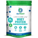 BioTrust Low Carb Lite, Low Calorie Protein Pulber – Low Carb, Sugar Free, Low Naatrium, Keto Protein Pulber – 20g Rohusööda vadakuvalgu isolaat koos seedetrakti ensüümidega – Maitsestamata, 14 Servingut