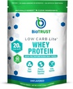 BioTrust Low Carb Lite, Low Calorie Protein Powder – Low Carb, Sugar Free, Low Sodium, Keto Protein Powder – 20g Grass-Fed Whey Protein Isolate with Digestive Enzymes – Unflavored, 14 Servings