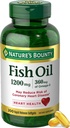 Looduse Bounty Fish Oil Omega 3 toidulisandeid - toetab südame tervist, 1200 Mg kalaõli, Omega-3, 200 Softgels (pakk 1)