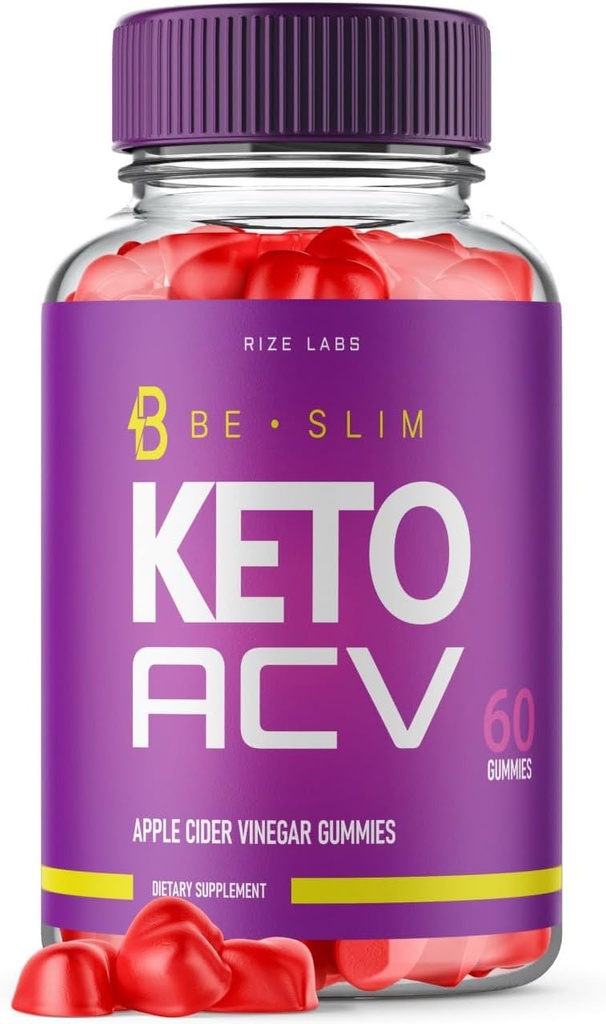 Rize labs olla Slim Keto ACV Gummies Advanced kaalulangus, oluline Fitness ja pikaealisuse eesmärgid, BeSlim täiendus suurendada energia taset (60 Gummies)