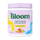 Bloom Nutrition High Energy Pre Workout Pulber, Amino Energy beeta-alaniin, ženšenn & L-türosiin, looduslik kofeiinipulber rohelisest teeekstraktist, suhkruvaba ja Keto joogisegu (hapukummi)