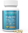 Fish-Oil Omega3-EPA DHA-Supplement Burpless-Softgels - 120Capsuleid 1440 mg ühe serveerimise Mini Suurus Tervislik Südametoetus Rasvhapped Supplement aitab säilitada tervislik triglütseriidide taset