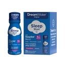 Dream Water Sleep Aid Supplement Drink; Melatoniin 5mg, GABA, 5-HTP; Nullsuhkur, looduslikud maitsed, lisamata värvid, 2,5 oz Vedelad une kaadrid, Snoozeberry, 4-Count