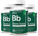 Olulised elemendid Luude Boost Health Supplement - Luude tugi ja kaltsiumilisandi vitamiin D 3, K2, Cissus Quadrangularis luu tugevuseks - 270 kapslit (90 päeva pakkumine) (3-Pack)