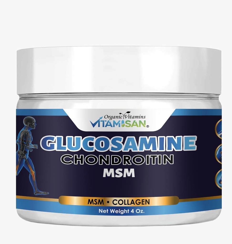VITAMISAN Premium Orgaaniline Glükoosamiin Ja Kondroitiin Kreem MSM, Arnica Ja Kollageeniga