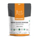 Just Jaivik 100% orgaaniline Neem Leaves Powder - USDA sertifitseeritud orgaaniline, 227 GMS / 1/2 LB nael / 08 Oz - Azadirachta indica - tervislike juuste ja selge naha edendamine ( USDA orgaaniline sertifitseeritud ürdis)