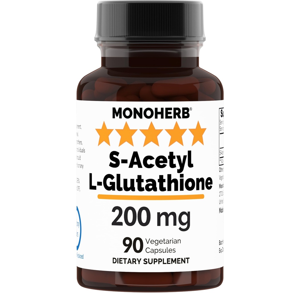 MONOHERB S-atsetüül L-glutatioon 200 mg - 90 taimekapslit
