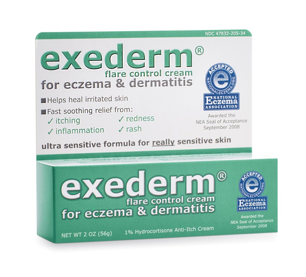 Exederm Flare Control Cream ekseem ja dermatiit, 2oz