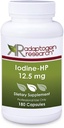 Joodi - HP 12, 5 mg | kõrge potentsiga joodi kompleks | Naatriumjodiid kaaliumjodiid | 180 taimekapslit | Adaptogeeniuuringud