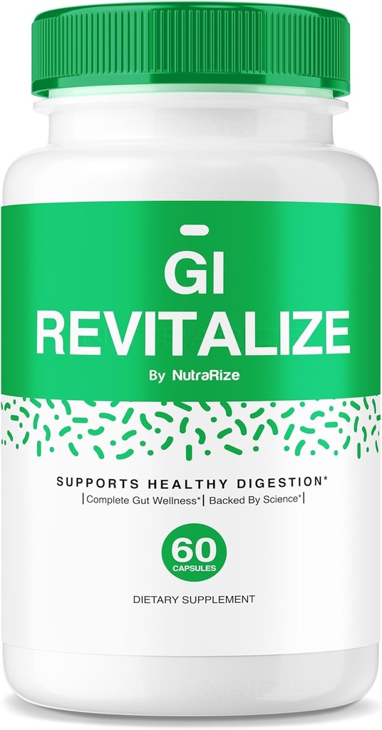 GI Revitalize kapslid - GI Revitalize Pro Pills toetada tervislikku seedimist, GI Revitalized Täpsem valem soolestiku tervisele, G I Revitalizer Maksimaalne tugevus täiendada kommentaare (60 kapslit)