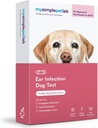 MySimplePetLab Dog Ear Infection Test Kit, Vet Heakskiidetud, Avastab Pärmi Ja Bakterid, Mail-in Kit, Kiired Tulemused, Lihtne Kodus Kasutamine Haisu, Sügelevad Kõrvad, Toetab Koera Kõrva Tervist