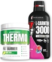 PROSUPPS Thermo Fat Burning Thermogenic Powder Vürtsikas Rita ja 3000 L-Karnitiin Berry - Kaalujuhtimine ja Pre Treening - Energia, meeleolu, isu kontrolli -