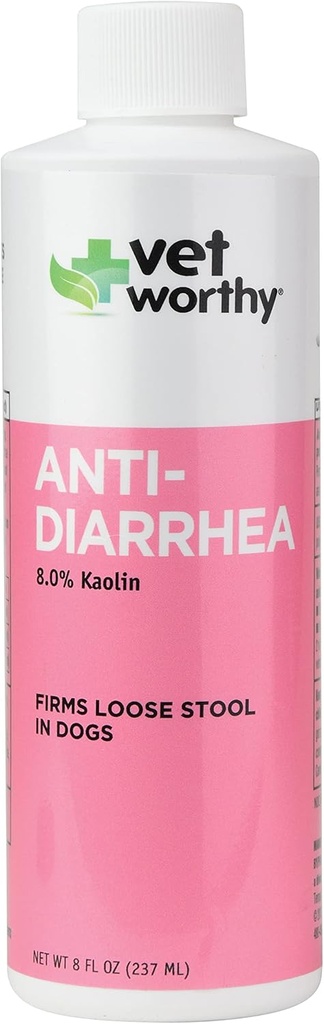 Vet Worthy Anti-Diarröa koertele - koera täiendus, mis aitab leevendada kõhulahtisust, kõhuhäireid ja ebamugavust - 8oz