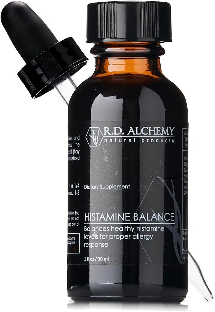 RD alkeemia - 100% looduslik ja orgaaniline histamiini tasakaalu ekstrakt, et tasakaalustada tervislikku histamiini taset õige allergia vastuse jaoks - silmade ärritus, runny nina, köha või ummistus