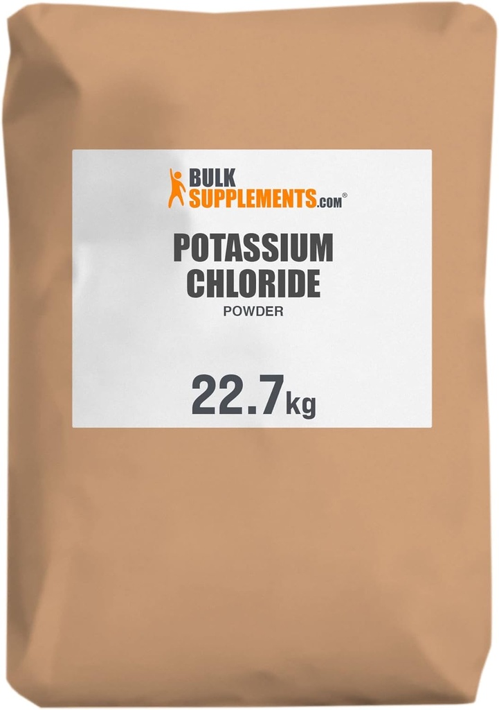 BulkSupplements.com Kaaliumkloriidi pulber - Kaaliumkloriidi soola asendaja - Gluteenivaba, 200 mg ühe serveerimise kohta, 22,7 g (50 naela) (pakk 1)