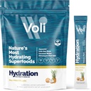 Voli elektrolüütide pulbripaketid | Lisatud suhkru elektrolüütide joogisegu  Hydra Keto & paastumine Sõbralik, looduslikud supertoidud & mineraalid | Pina Colada, 15- maakond