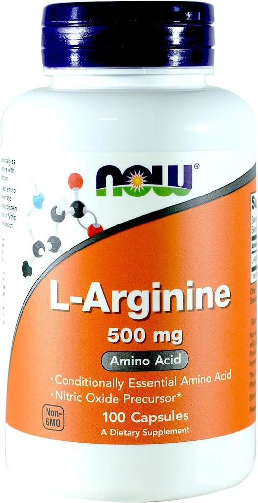 Nüüd toidud Arginine 500mg, 100 kapslit (pakk 2)